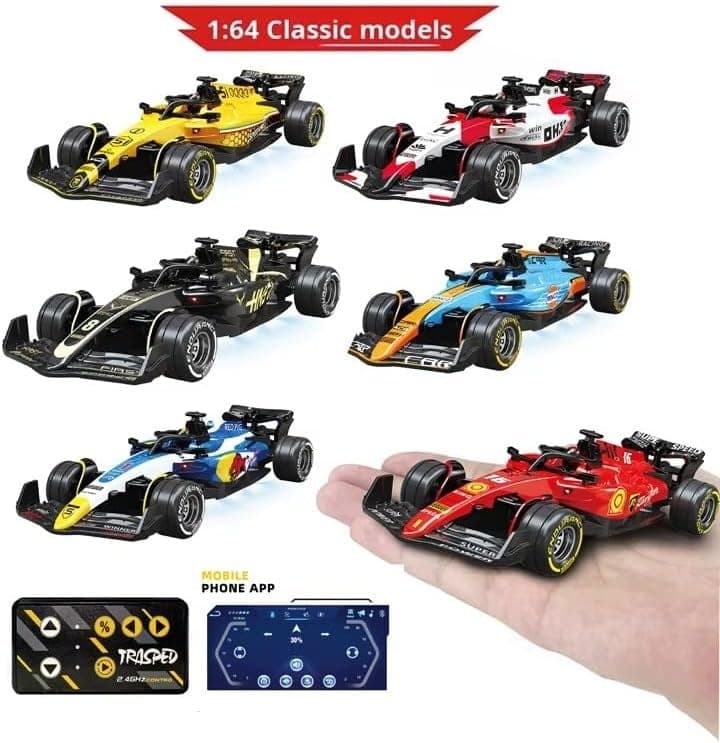 TRASPED 1:64 Die-Cast F1 Mini RC Racing Car — Multicolor — view 6