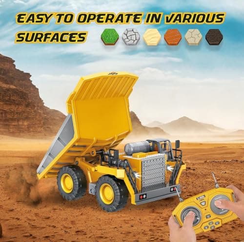 YIGONG YG258-E 9-Channel RC Alloy Dump Truck — 2.4GHz — view 2