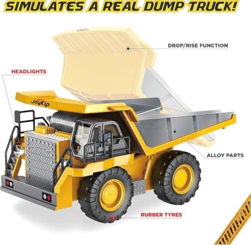 YIGONG YG258-E 9-Channel RC Alloy Dump Truck — 2.4GHz — view 3