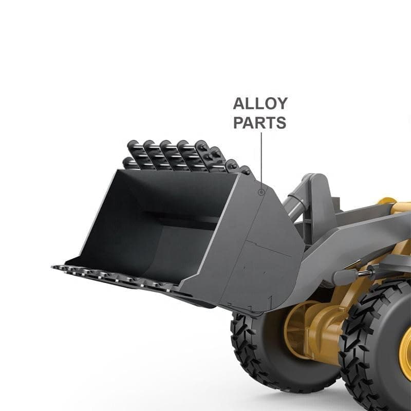 YIGONG 9-Channel RC Alloy Bulldozer / Wheel Loader — 2.4GHz — view 2
