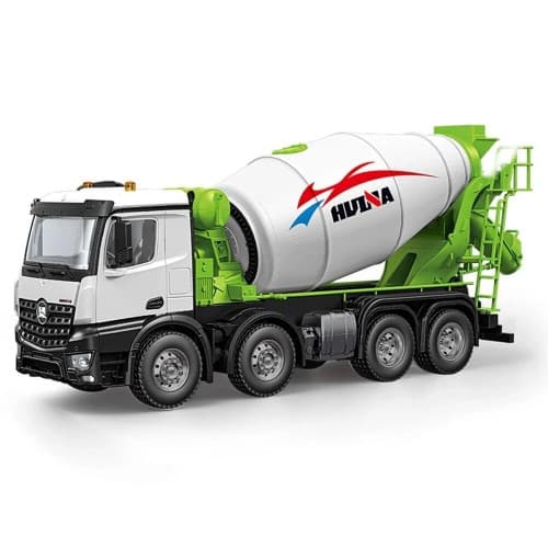HUINA 1537 PRO 1:14 Alloy RC Cement Mixer Truck — 8 Wheel — view 1