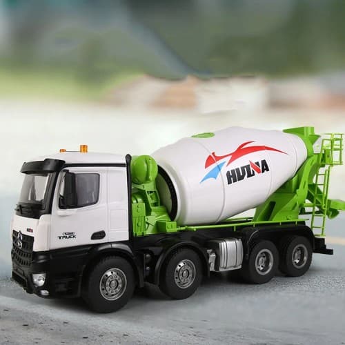 HUINA 1537 PRO 1:14 Alloy RC Cement Mixer Truck — 8 Wheel — view 2