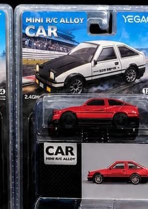YEGAO Mini Drift 1:64 Alloy RC Car — 4 Models × 2 Colours, 8 Blisters — view 6