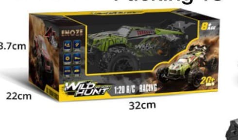 Wild Hunt S767E 1:20 4WD RC Off-Road Buggy — Green Graffiti, 20+ km/h, RTR, 8+ — view 2
