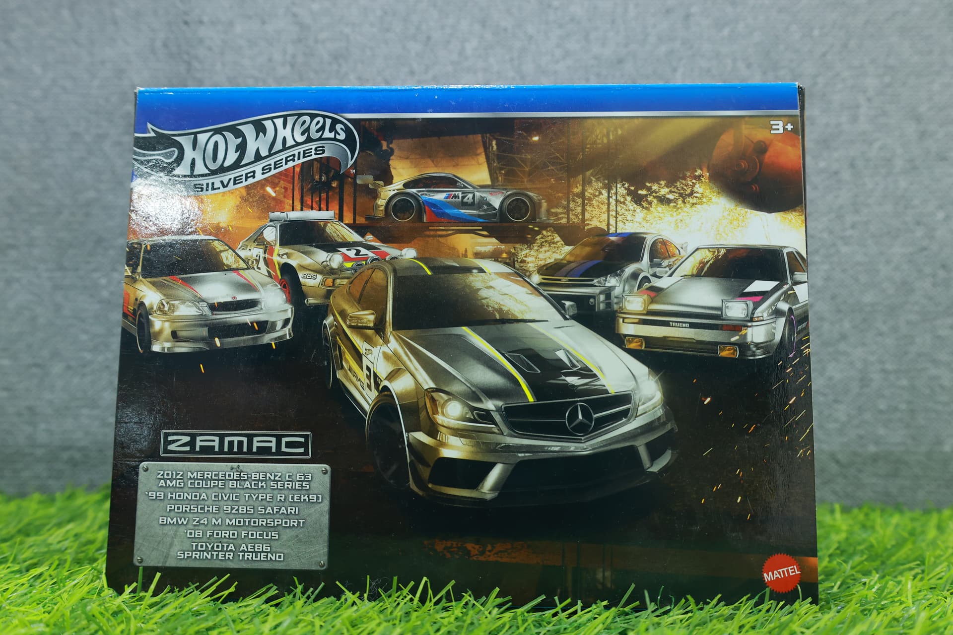 Hot Wheels ZAMAC Silver Series 6-Car Set — Unpainted Die-Cast Collector Pack — view 2