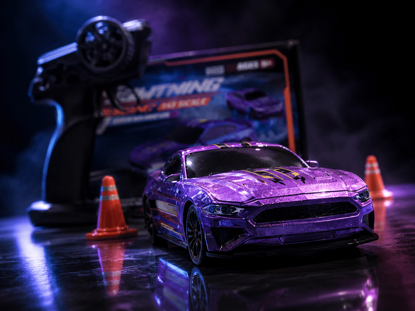 ENOZE Lightning Racing 1:43 4x4 Drift Car — Purple — view 3