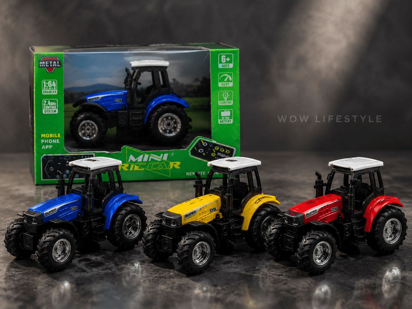 TRASPED Mini Racer RC Farm Tractor 1:24 — Multicolor — view 4