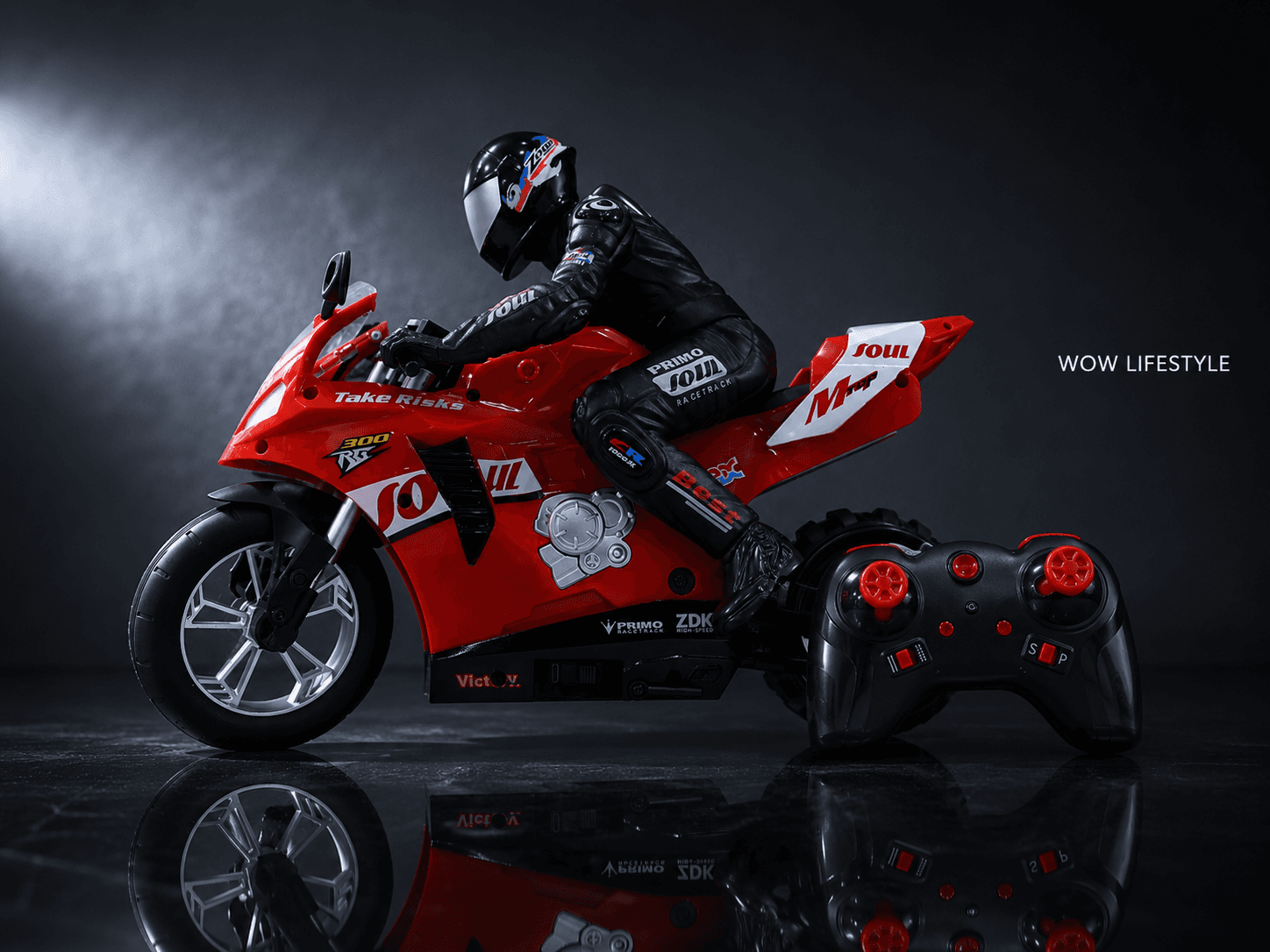 RC Sports Stunt Motorcycle 1:6 — Self-Balancing, 20km/h — view 3