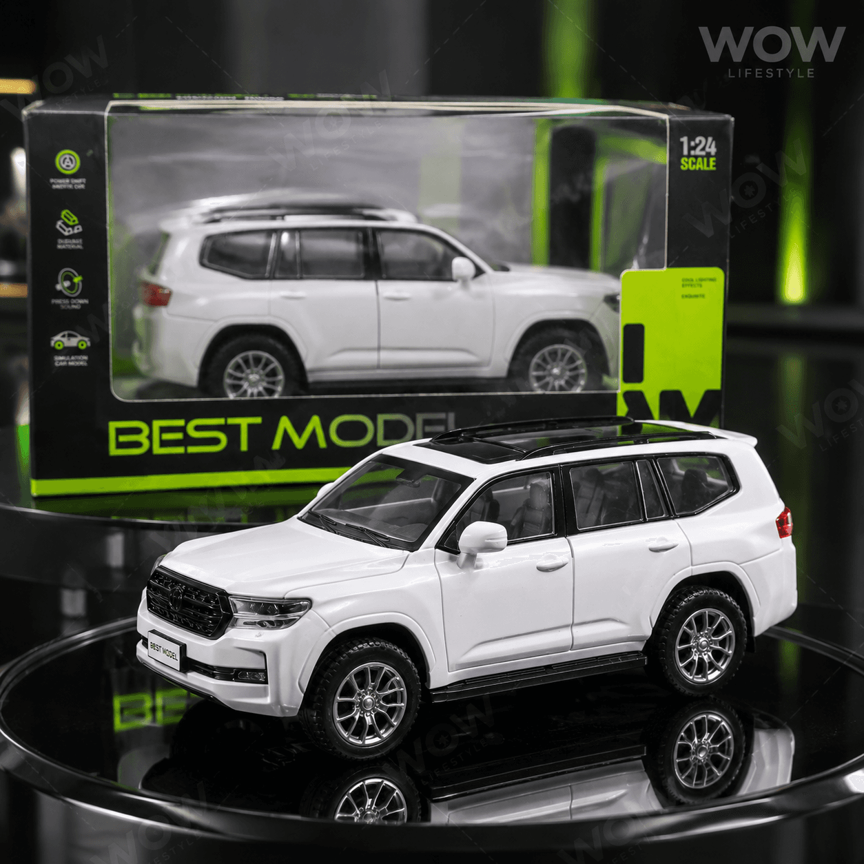 Best Model 1:24 SUV Diecast — Power Drift Inertia, Light & Sound — view 5